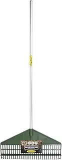 Cyclone Aluminium Super Rake with Long Handle, Green, 636974