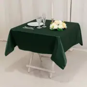 Hunter Green 54" SQUARE Lamour Satin TABLECLOTH Party Kitchen Tabletop Linens