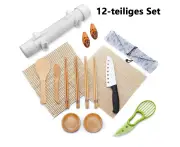 12 Pcs Sushi Making Kit,All In One Sushi Bazooka Maker with Sushi