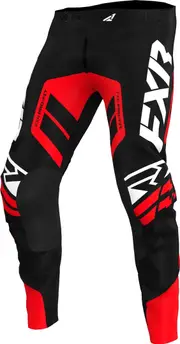 FXR Revo Comp Motocross Pants, black-red, Size 40 for Men Black Red