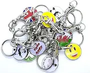 Harts 6 x Assorted New 12 sided Trolley locker Token (£1 coin size)