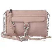 NWT REBECCA MINKOFF LEATHER MINI M.A.C. DOE CROSSBODY SHOULDER CLUTCH BAG
