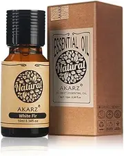 AKARZ White Fir Essential Oil Natural Organic White Fir Oil for Skin Body Hair Care,Diffuser, Candle,Soap,Making, DIY,Massage Aroma 10ml