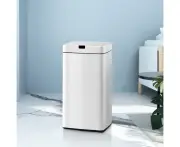 Devanti 45L Motion Sensor Bin Rubbish Automatic White