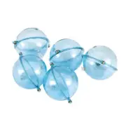 5pcs Clear Round Fishing Bobber Floats Buoy Strike Indicators Blue