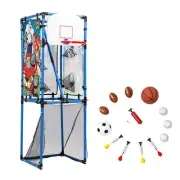 JOOLA Sport Squad 5-in-1 Multi-Sport Toss Game Set - Play Football Baseball B...