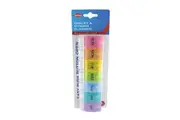 Dispensary & Clinic Items Surgical Basics Pill Box Weekly Pill Planner - 1 Section Per Day (L17cm x W5cm x D3.2cm)