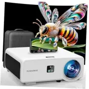 [1800ANSI & Auto Focus/Keystone & DoIby Audio]Smart 4K Projector with White-A