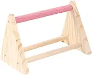 Parrot Standing Perch Durable Natural Wood Bird Perch Stick for Chewing Climbing for Pet Birds Reduces Loneliness Encourages Play Design Random Color