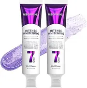 MSDRWIKEY SP-6 Whitening Toothpaste with 7 Probiotics – Powerful Teeth Whitening and Long-Lasting Fresh Breath, Fluoride-Free Daily Use Toothpaste, 2 x 120g