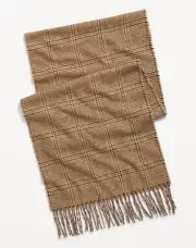 Old Navy Men’s /Camel Plaid Flannel Scarf