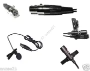 Mini 3pin XLR plug Lavalier Lapel Microphone mic for Samson AKG Wirelress System