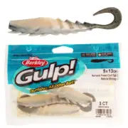 Berkley Gulp Nemesis Prawn Curl Tail Soft Bait 12.5cm Qty 3 Natural Shrimp
