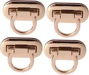 ETHZZLE Replacement Pad Locks 4pcs Suitcase Locks Mortise Lock Clutch Easy Install Gold