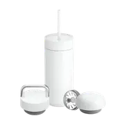 Fellow Carter Bundle Slide Lid + Straw 16oz Gift Box - White