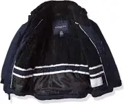 NWT London Fog Boys Big Hooded Bubble Sherpa Lined Jacket Size L/14-16 $120 3D41