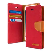 Fit For iPhone SE (2020) Compatible Canvas Diary Case Cover