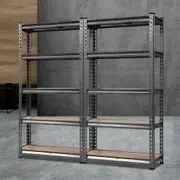 Giantz 2x1.5M Garage Shelving Warehouse Rack Pallet Racking Storage Steel Shelves Shelf Charcoal