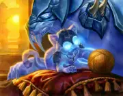 TCG Spectral Kitten (Virtual Pet) USA REALMS "Online Gaming Virtual Items"