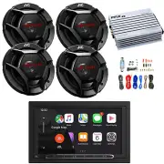 JBL 2-DIN Bluetooth Receiver, 4x 6.5" 300W Peak Speakers, 4 Channel Amplifier