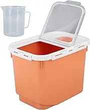 Thickened PP PET Airtight Rice Storage Container, Large Capacity Flip Top Grain Bin with Wheels, Transparent Kitchen Pantry Organizer for Flour Food (-3118230404513)