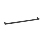 Mondella 600mm Matte Black Rumba Single Towel Rail