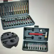 Punch Set, Elite Roll Pin Punch Set, 40PCS Steel and Brass Pin Punch Set with Re