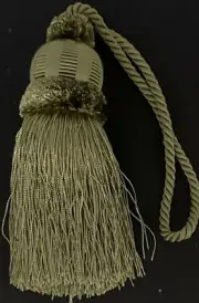 6" Pistachio Green Key Tassel Lot Of 2