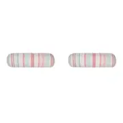 2PK Linen House 18x60cm Cotton Otillo Watermelon Bolster Seat/Chair Cushion Pink