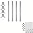 1x/4x Adjustable Table Legs Chrome 710mm Furniture Accessory Trestles vidaXL