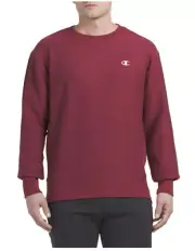 Champion Reverse Weave Crew Fleece Sweatshirt, Cardinal Red, Men’s Size Small