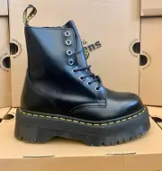 Dr Martens Women's Jadon Black Smooth Leather Platform Boots
