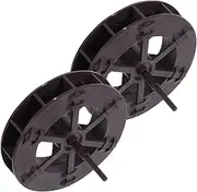 2pcs Photo Prop Water Wheel Feature Indoor Miniature Waterfall Fountain Wheel Outdoor Fountains Fake Accessories Tabletop Aquarium Decorations Decorative LED Light Brown Plastic