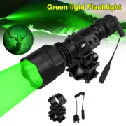 1000 Yards Green LED Hunting Light Predator Flashlight Coyote Hog US