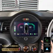 Car Stereo Radio Android 14 GPS Carplay For BMW Mini Cooper F55 F56 2014-2019
