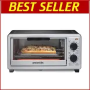 Time-Saving 4 Slice Broiler & Toaster Oven - 1100W Compact Kitchen Solution