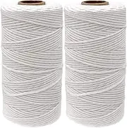 656Feet Cotton String for Baker/Cooking//Butchers/Craft 2MM 8Ply (White)
