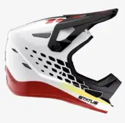 100% Status MTB Mountain Bike Helmet Pacer MD Red, Black, White Adult Medium (S1