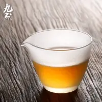 在飛比找蝦皮商城優惠-九土耐熱玻璃公道杯功夫茶具分茶器勻杯簡約茶海日式錘紋公杯加厚