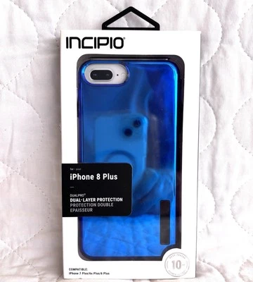 Incipio DualPro Case for iPhone 8+/7+/6s+/6+ - Blue - New in Box