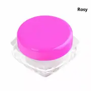 50pcs Small Empty Cosmetic Jars Plastic Sample Containers 5 grams Pink