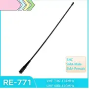 RE-771 SMA-Male Female BNC Radio Antenna 144/430MHz for Baofeng HYT Woxun LINTON