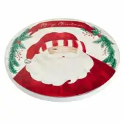 Mud Pie Home Watercolor Christmas Santa Wood Trivet Serving Hot Plate