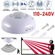 110-240V PIR Infrared Motion Sensor Detector Switch Light with Adjustment Knob