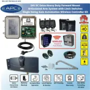 24V Extra Heavy Duty Articulated Arm Single Gate System Motor Mount Long Arm