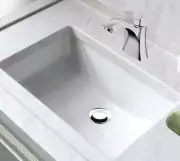 BRAND NEW Highpoint Collection White Ceramic Undermount Vanity Sink White