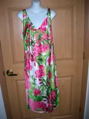 NATORI - "ENCHANTED PEONY" PATTERN - SLEEVELESS GOWN - SIZE 1X - NWT!!