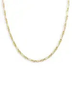 Alberto Amati 14K Yellow Gold Rolling Rolo Link Chain Necklace, 18