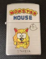 Zippo lighter Japanese pachinko Monster House wolf man made 1997 unused from JP