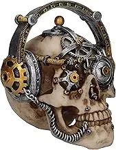 Nemesis Now - Gothic Steampunk Techno Talk Small Skull in Headphones Figurine - 14.5cm